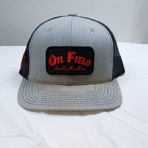 Oil Field Richardson Gray and Black Trucker Hat